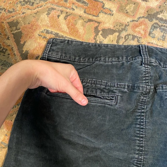 Y2K Charcoal Black Corduroy Mini Skirt - Picture 8 of 11